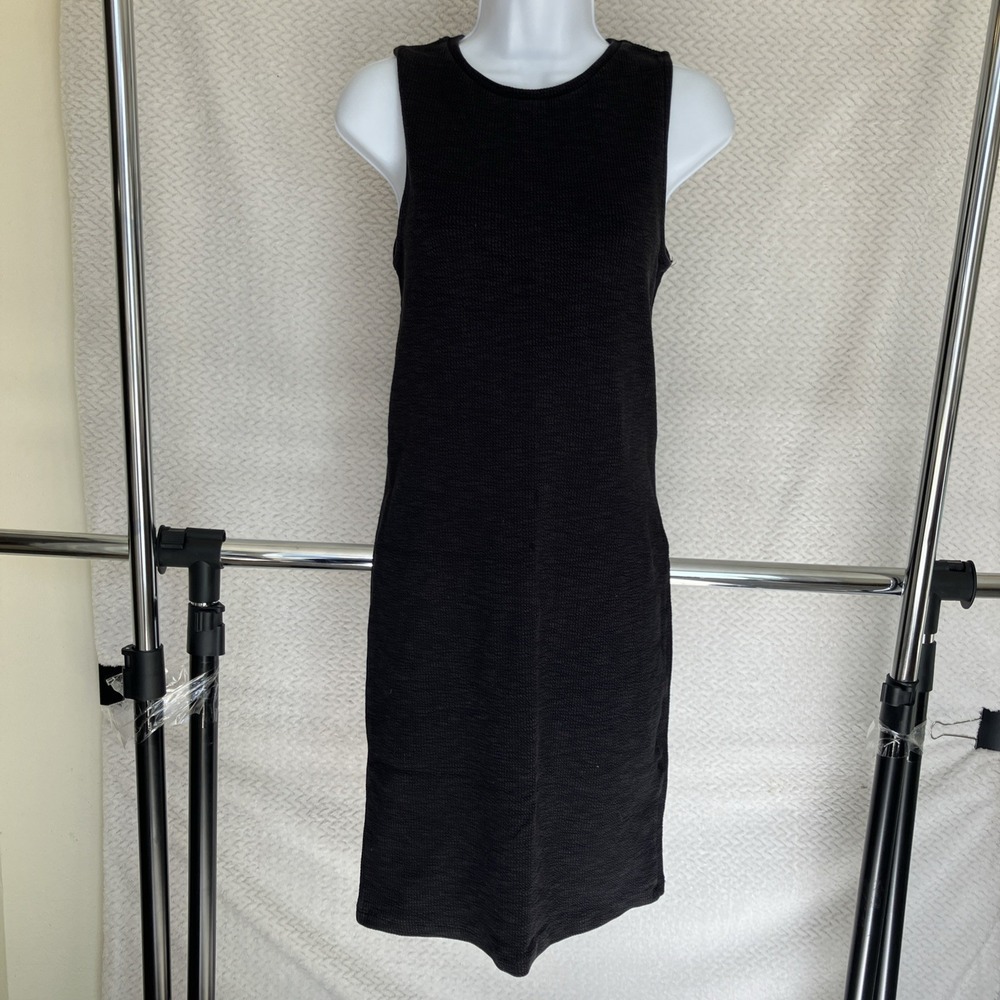 Zara Mini Bodycon Black Tank Dress Medium Basic Essential Minimalist